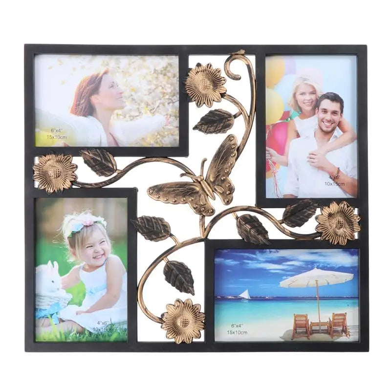 4 Wall Decor Photo Frame Opening Picture Frames Collage Display Pictures U Photo Collage Frame Picture Frame Collage